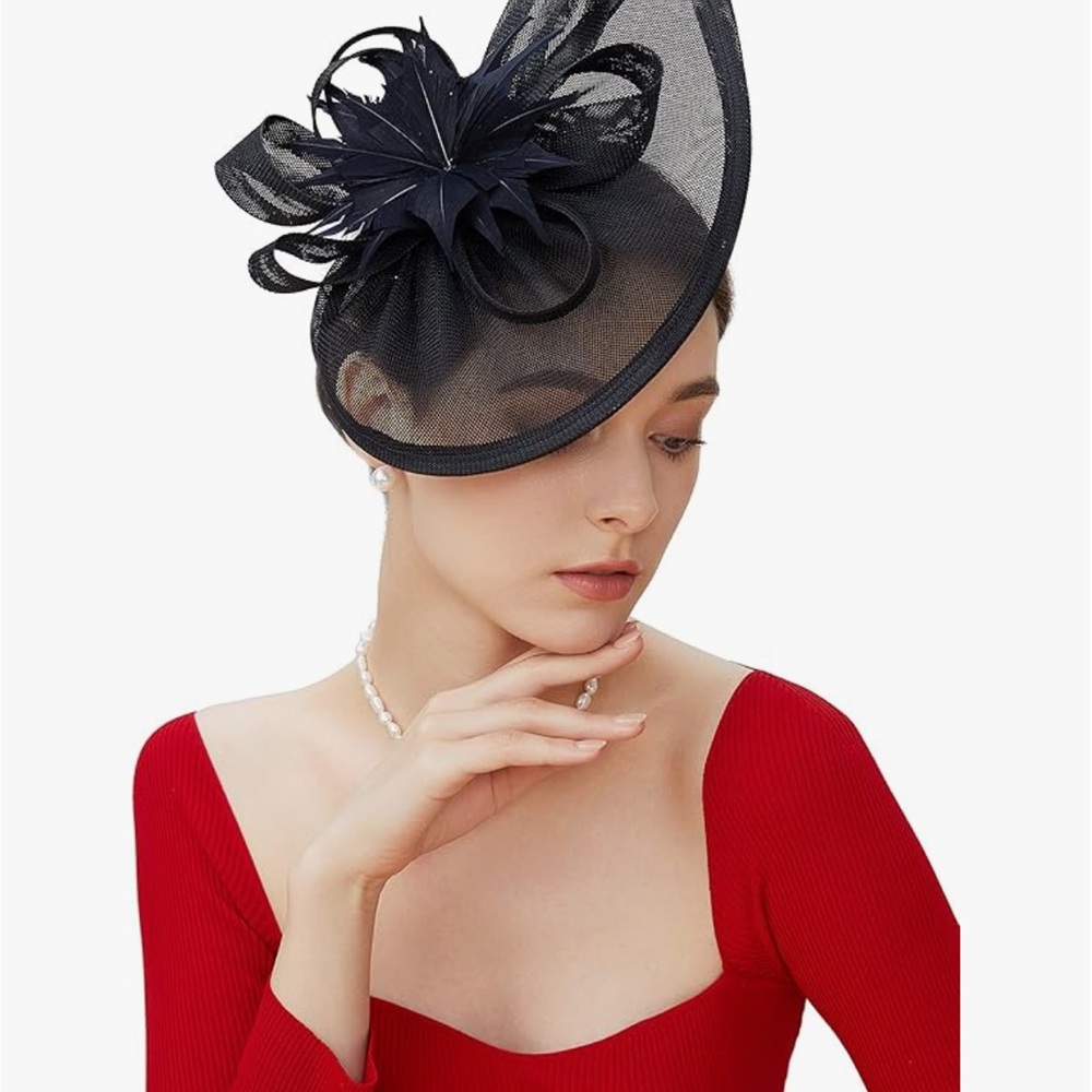 Elegant Black Fascinator Hat